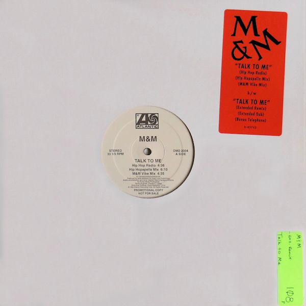 M & M – Talk To Me sleeve